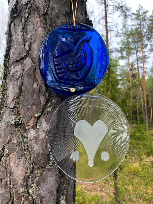 Suncatcher Scandinavian art glass wall window decor