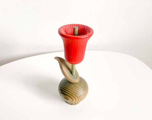 Wooden Tulip home decor by Aarikka Finland