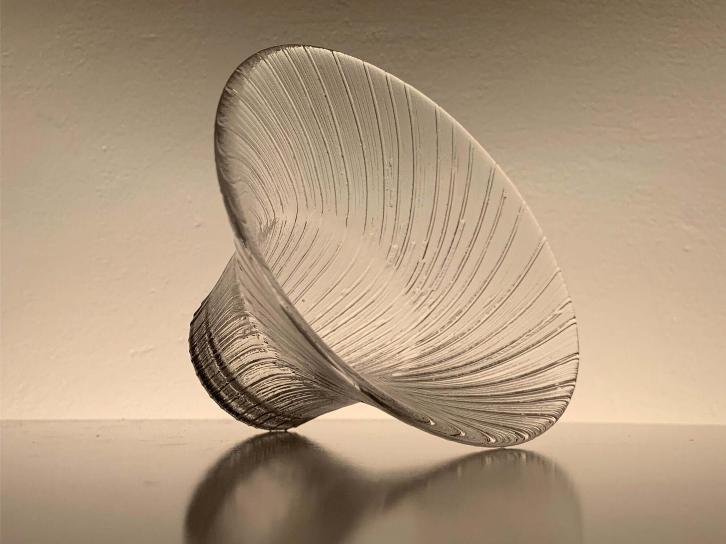 Vase and candle holder Tuisku by designer Valto Kokko, Iittala, Finland, 1980s