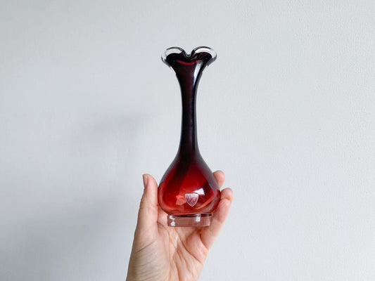 Orrefors Nils Landberg, Vase Tan-si 1950s, sfumato technique