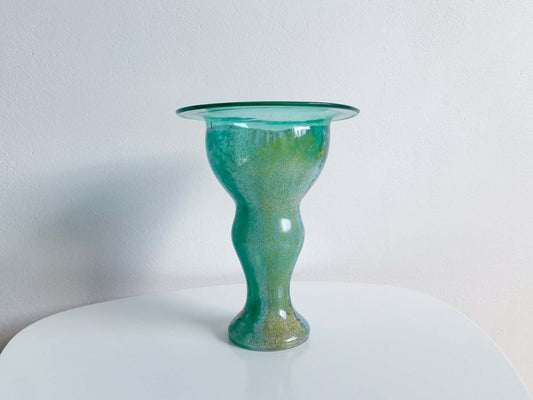 Vintage Art object and vase Cancan, designer Kjell Engman, Kosta Boda Sweden 1991