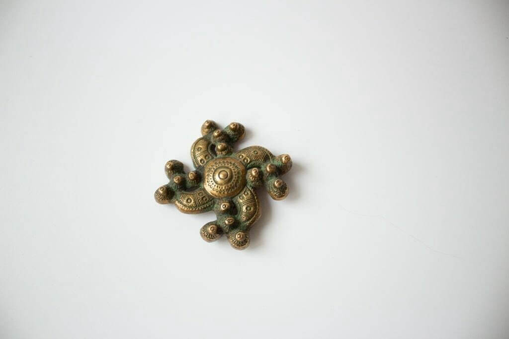 Substantial bronze brooch by Kalevala Koru, Solki-46