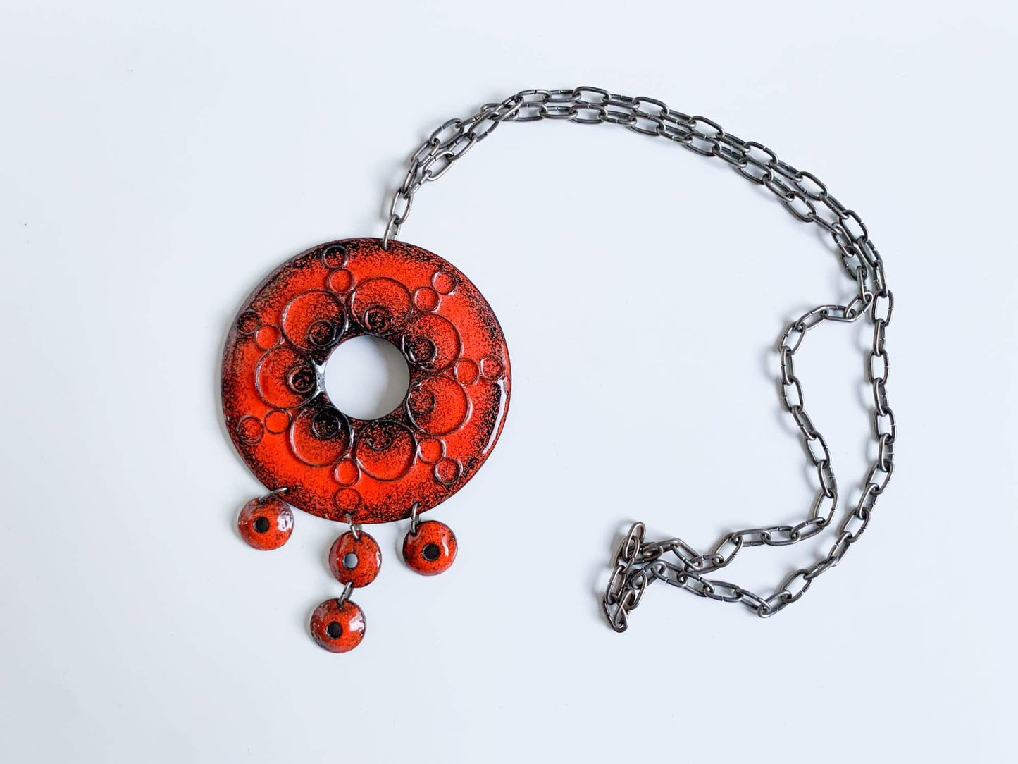 Vintage pendant Hippie Boho style design Anja Makinen Mäkinen 1970s