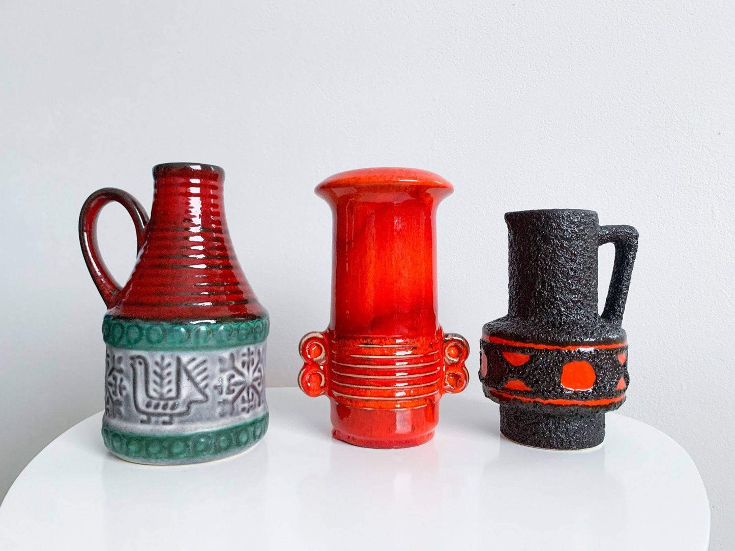 Collection of WGP vases | Vintage German pottery