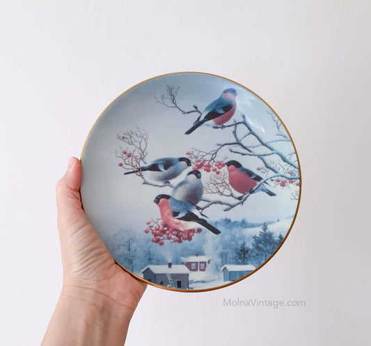 Arabia Redbuds Rowan tree plate | von Wright | Molna Vintage