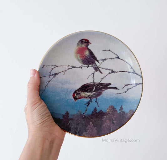 Arabia Redpolls Plate | von Wright | Molna Vintage