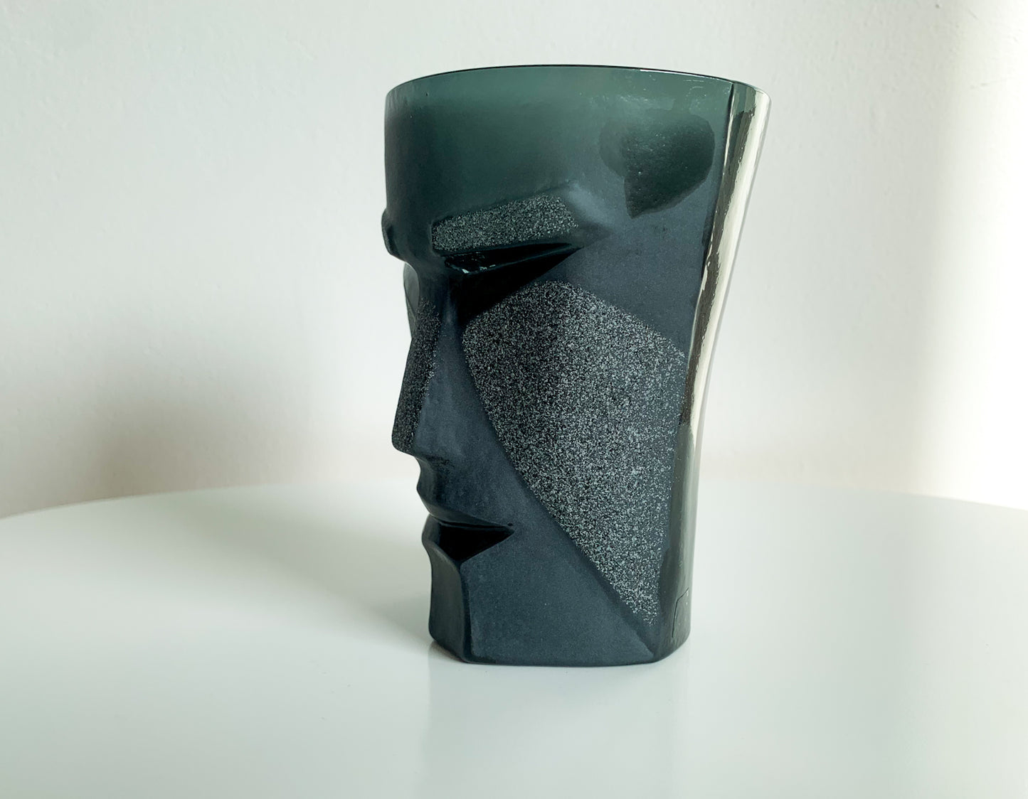 Vintage tumbler and figurine Kubik, Mats Jonasson, Maleras Sweden
