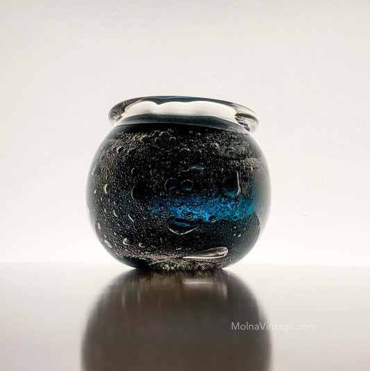 Vulcano Art Glass Vase by Heikki Orvola Nuutajärvi