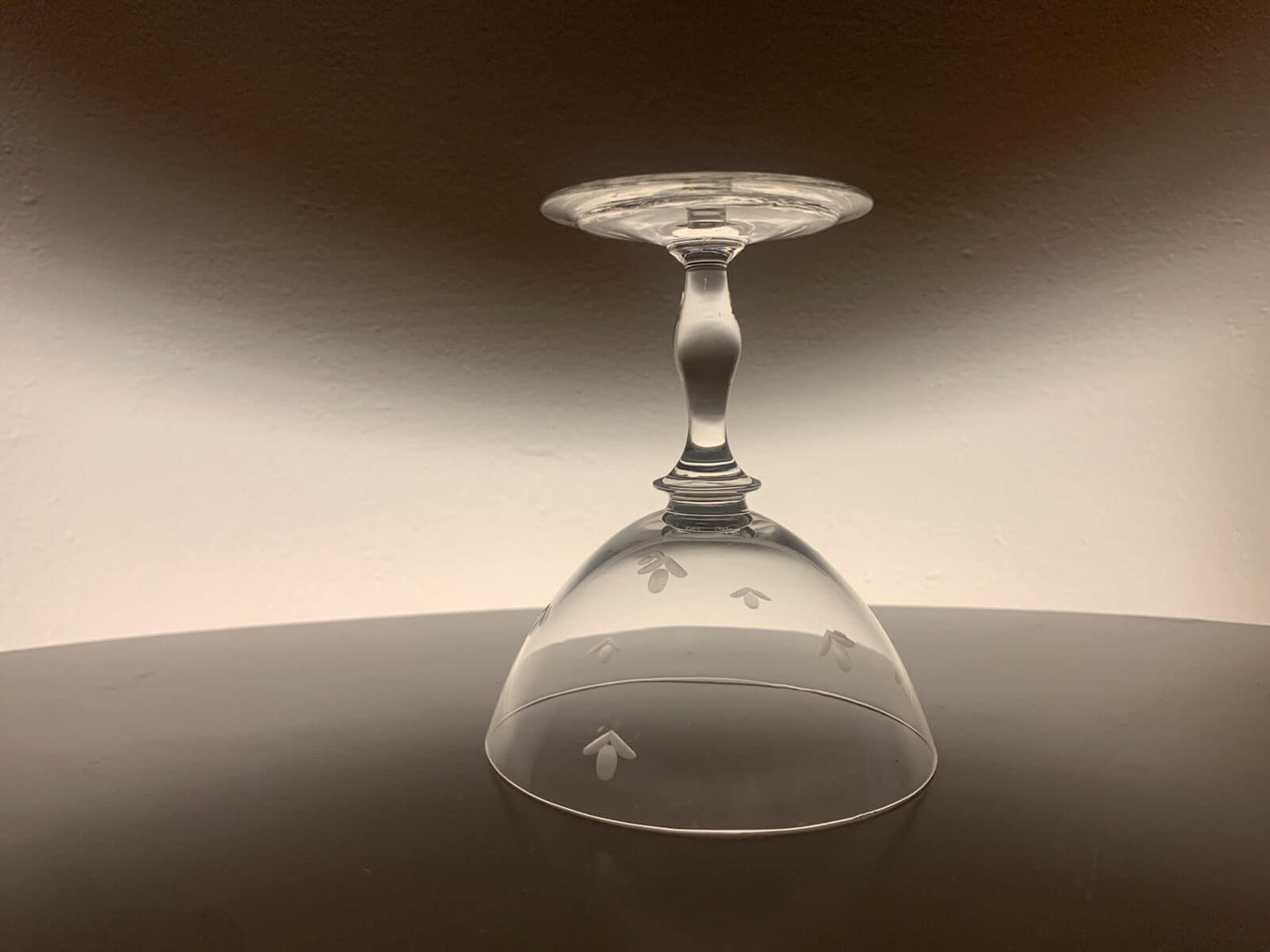 Handmade footed glass Made in Finland