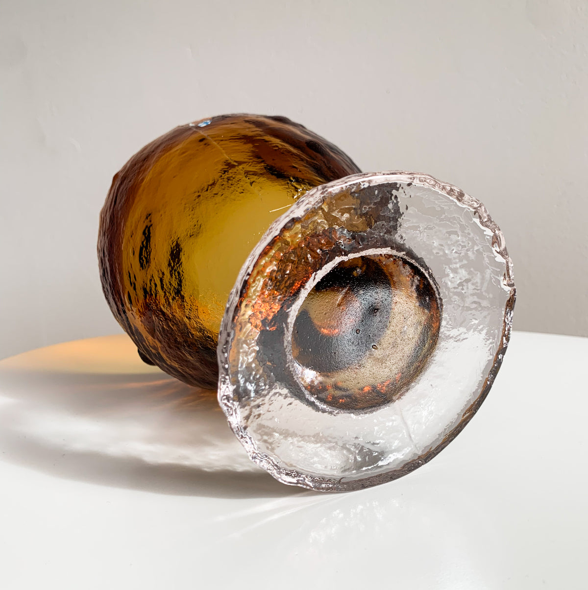 Brutalist Glass vase & bowl Kivi | Humppila