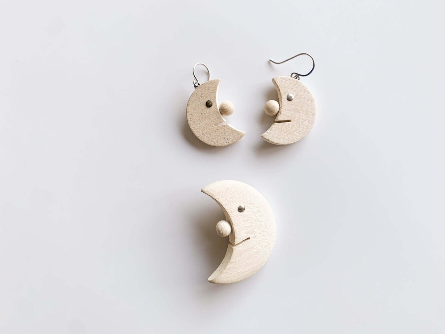 Aarikka Finland, Notte white earrings