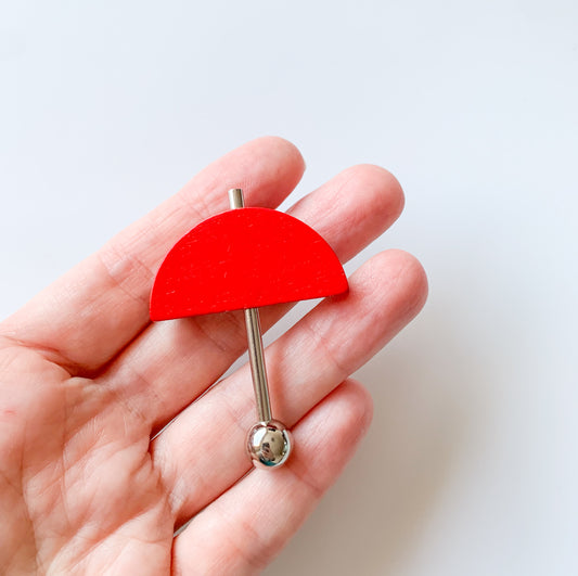 Aarikka Finland | Wooden Brooch Umbrella