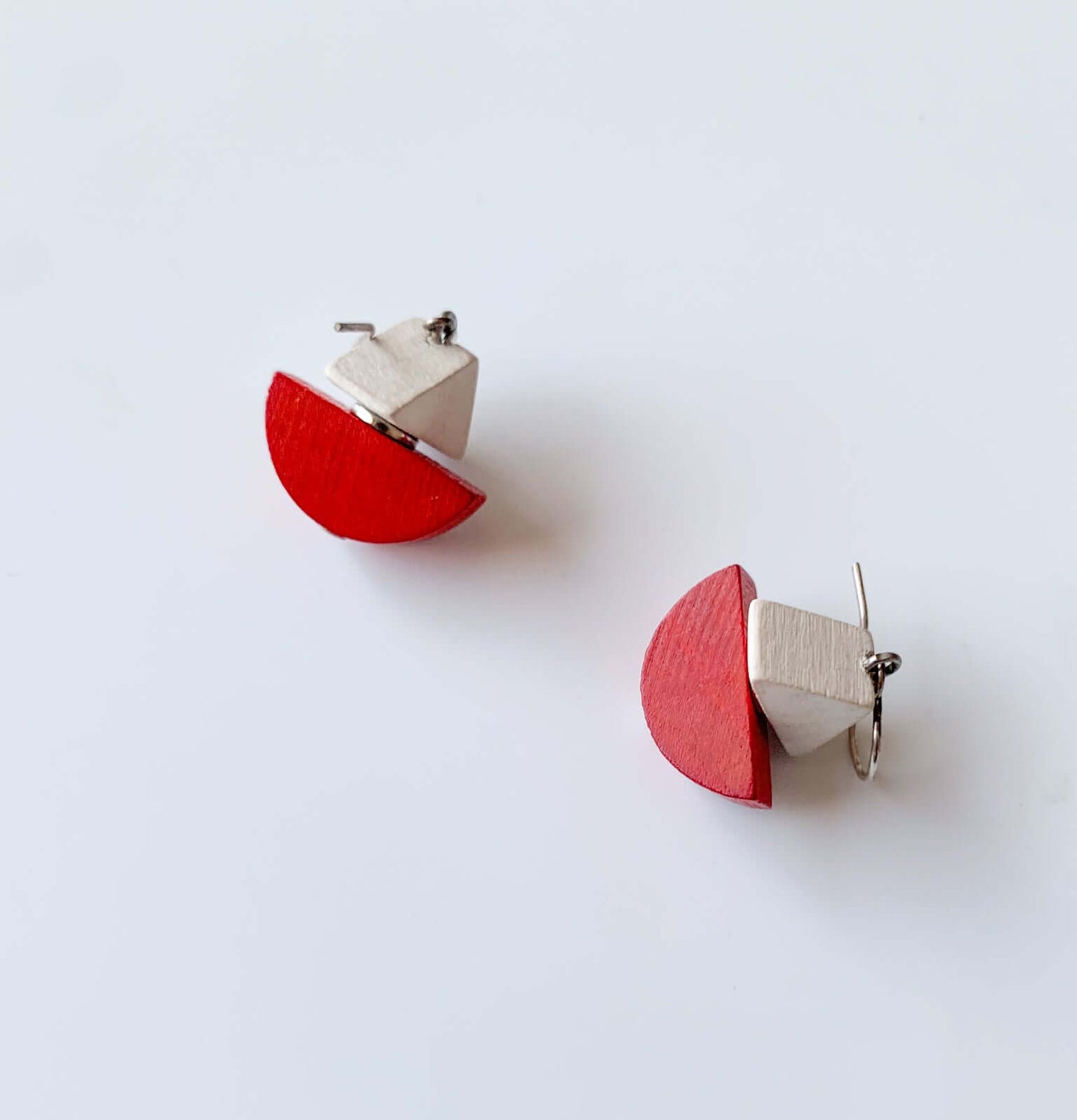 Aarikka Finland, Boats Wooden Earrings