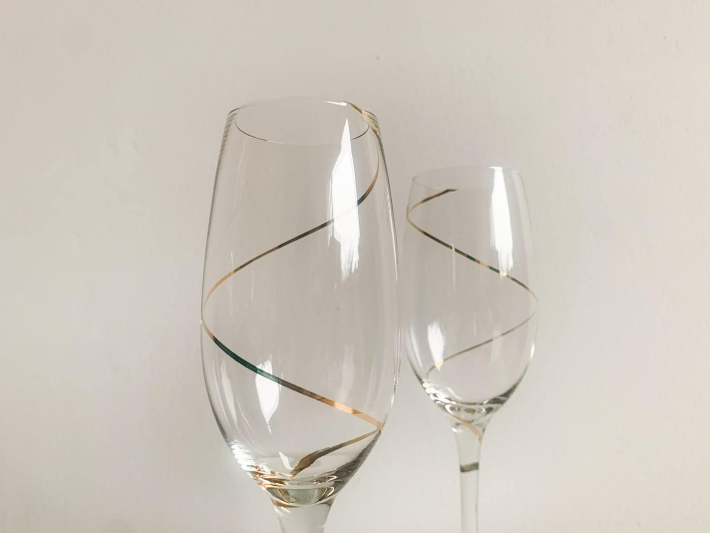 Hand painted gold finish vintage chic