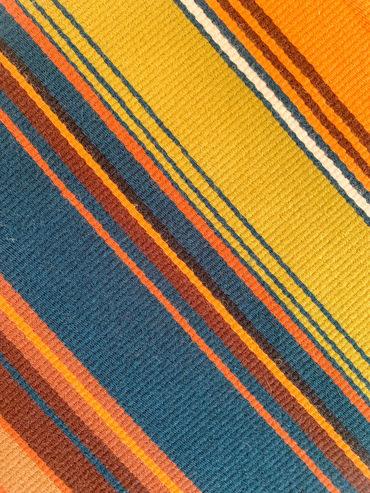 Vintage Tundra Lake Raanu | Finnish Wool Textile, 1970s
