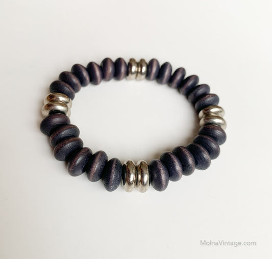 Deep violet wood bracelet | Aarikka Finland