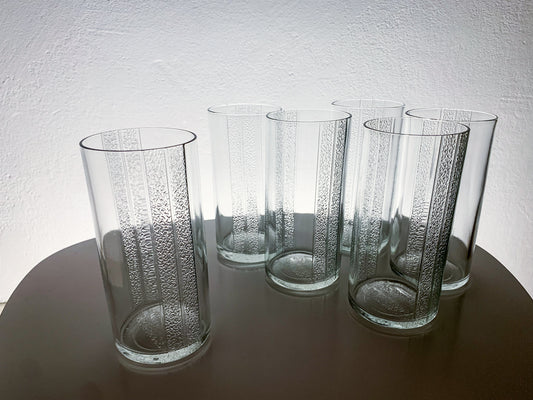 Riihimäki Sanna Glasses, Set of 6 | Finland 1980s
