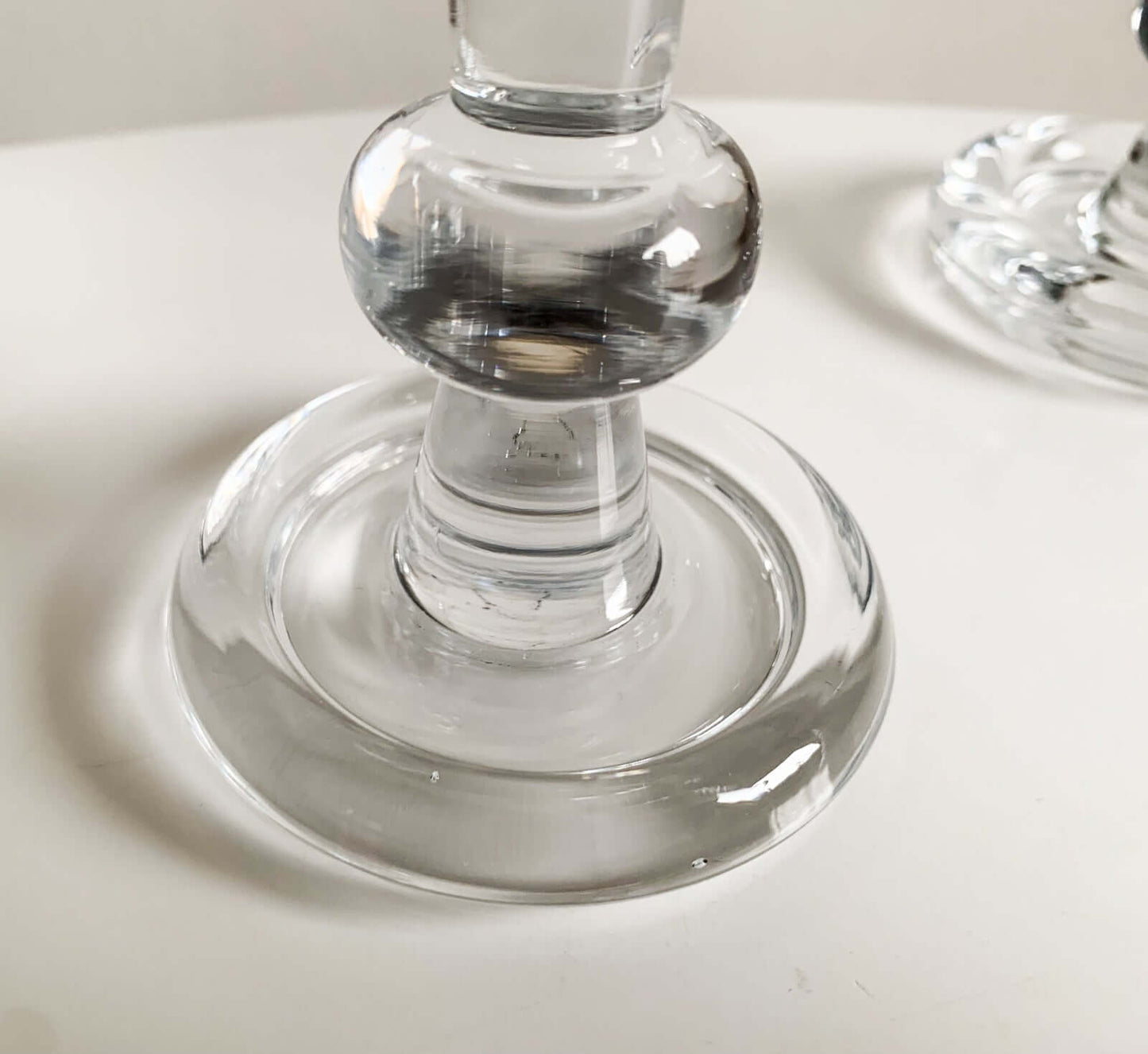 2 Large Crystal Goblets | Possible Holmegaard