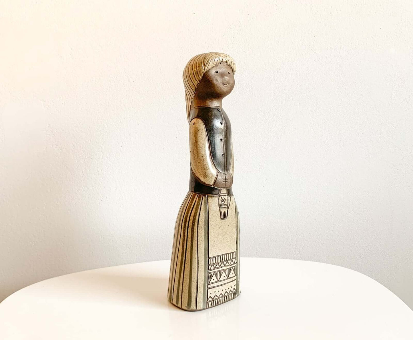 Ceramics figurine collectible tall girl