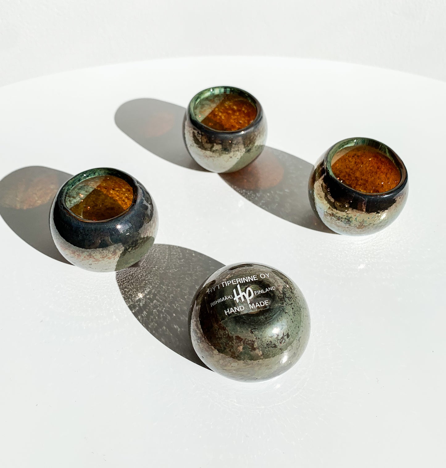 Riihimäki, Iridescent Glass Shot Glasses | Set of 4