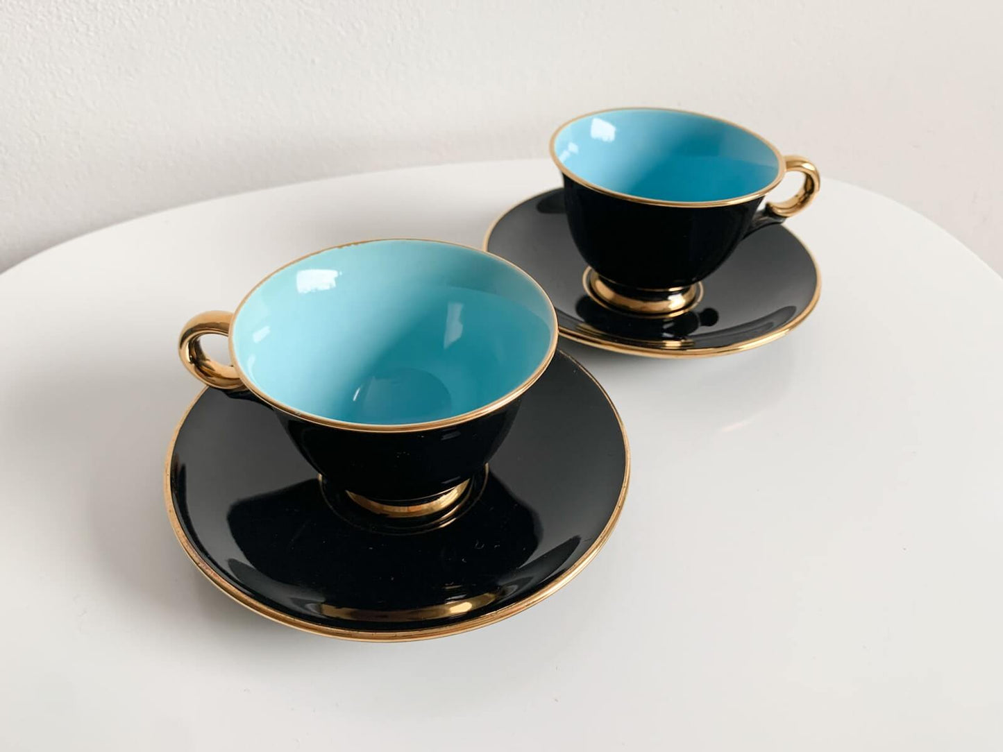 Serene sky blue interior Made in Norway