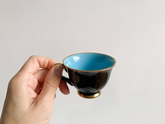 Demitasse Cup Pastel Gold Norway Collectible