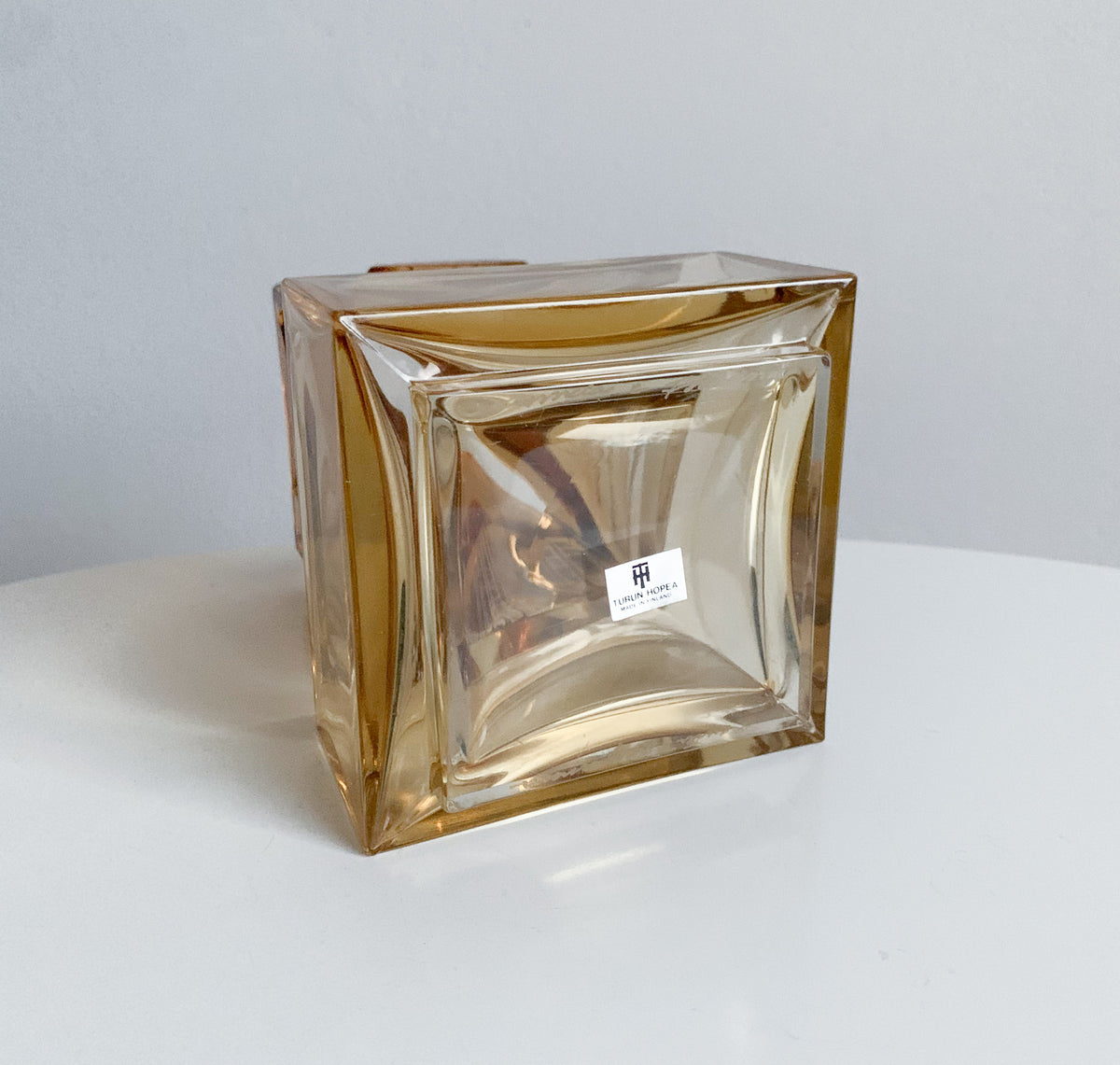 Brutalist glass vase Lunar Eclipse | Pentti Sarpaneva