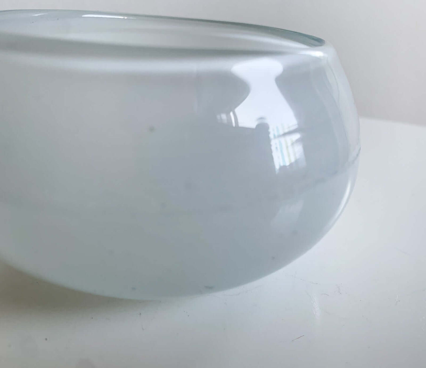 Riihimaki | Opaline Glass Sugar Bowl by Nanny Still, 1950s