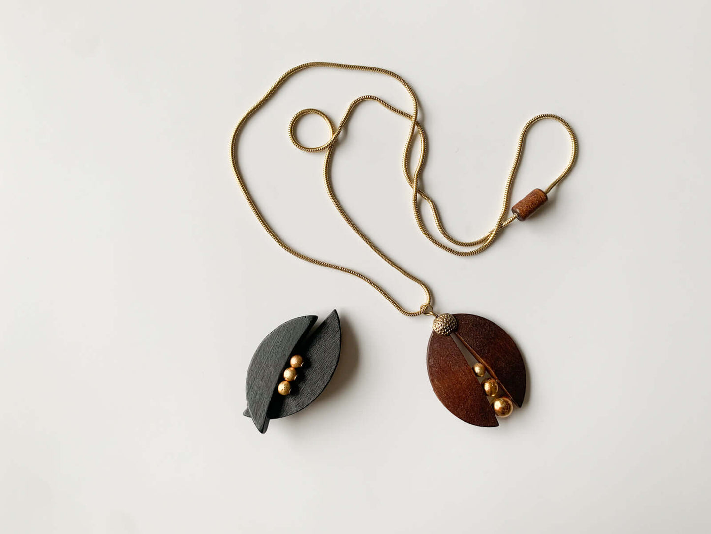 Aarikka Finland, Wooden semicircles pendant