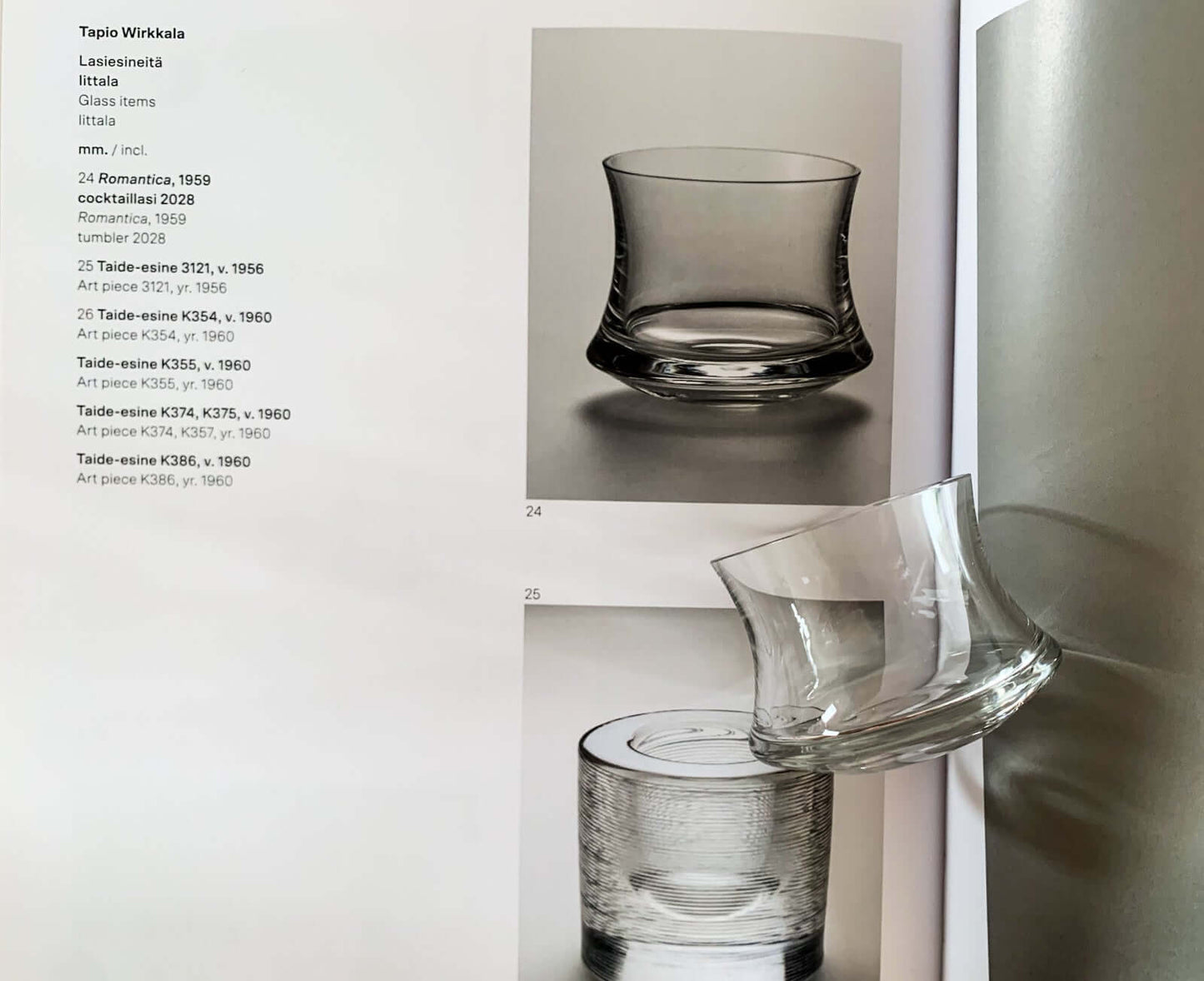 Iittala Tapio Wirkkala, Romantica 5 shot glasses