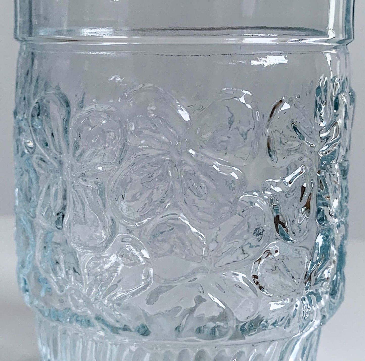 Vintage 4 Water Glasses Riihimaki Viola Series, 1970s Finland