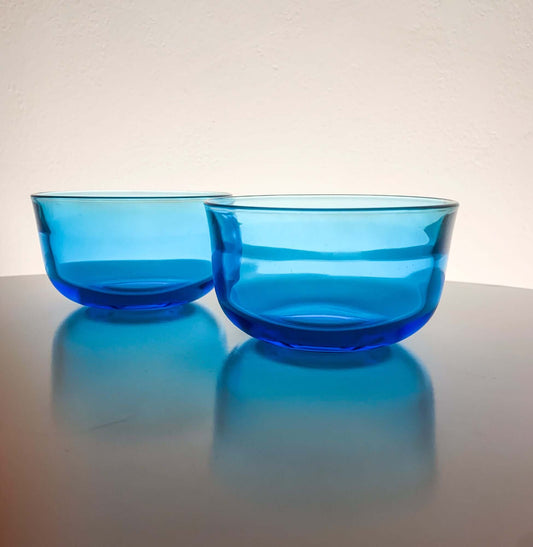 Kaj Franck | 2 Fasetti bowls, Nuutajärvi Finland
