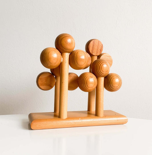 Aarikka Finland | Pine napkin holder & sculpture