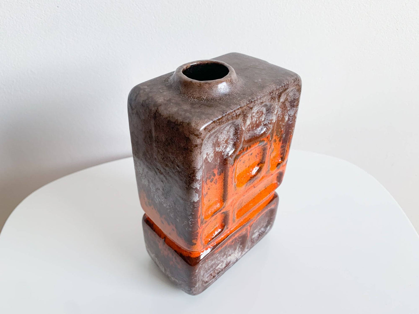 Modernist vase and art object 1300 art ceramics, Strehla Germany, 1970s