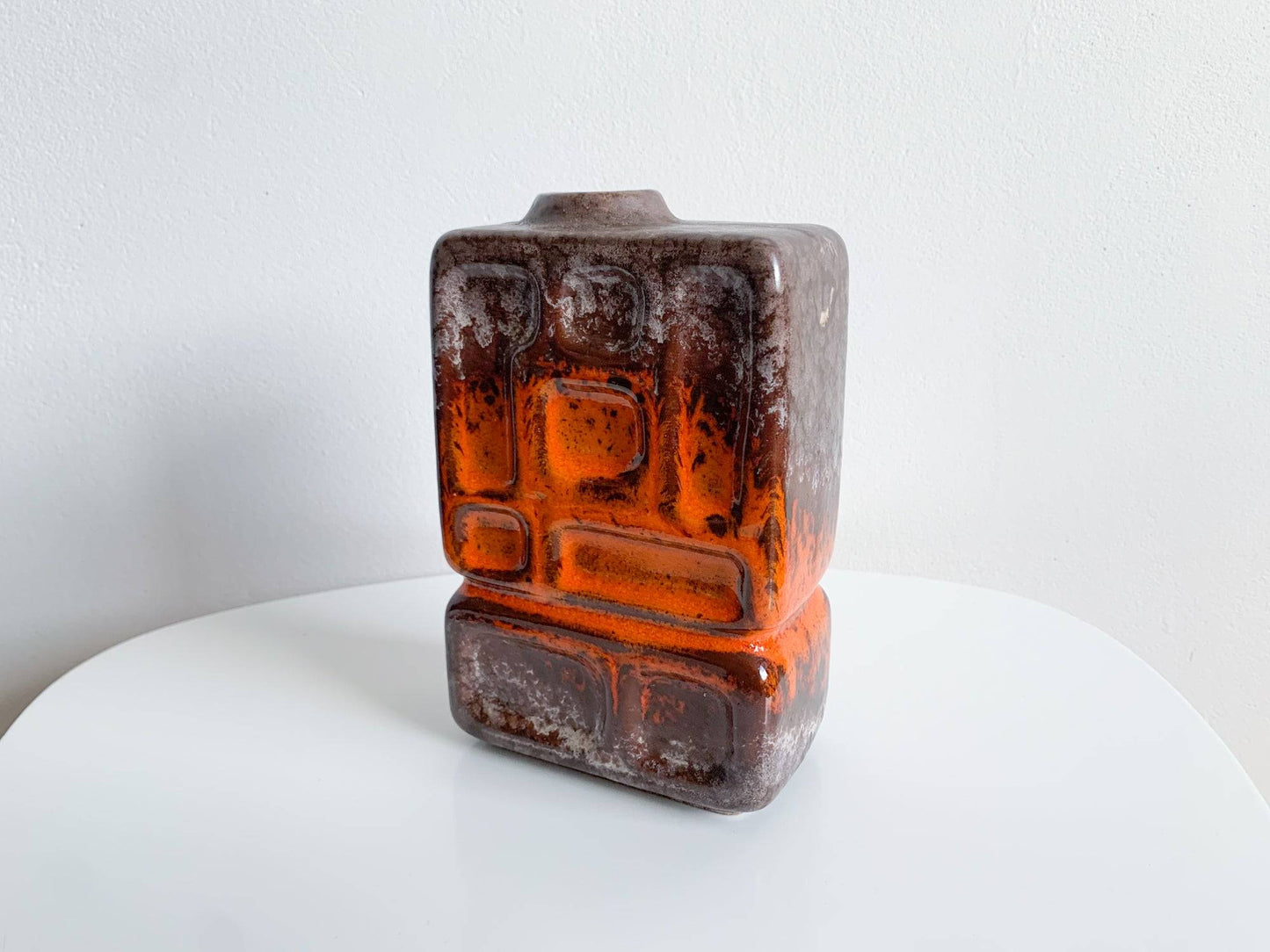 Modernist vase and art object 1300 art ceramics, Strehla Germany, 1970s