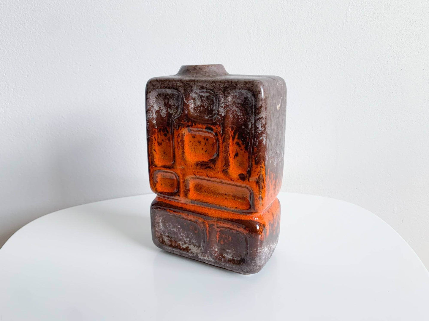 Modernist vase and art object 1300 art ceramics, Strehla Germany, 1970s