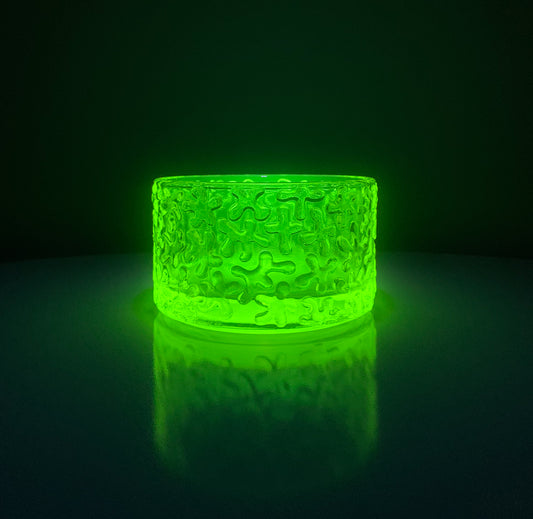 Riihimaen Lasi Jesperi Dessert Bowl, uranium