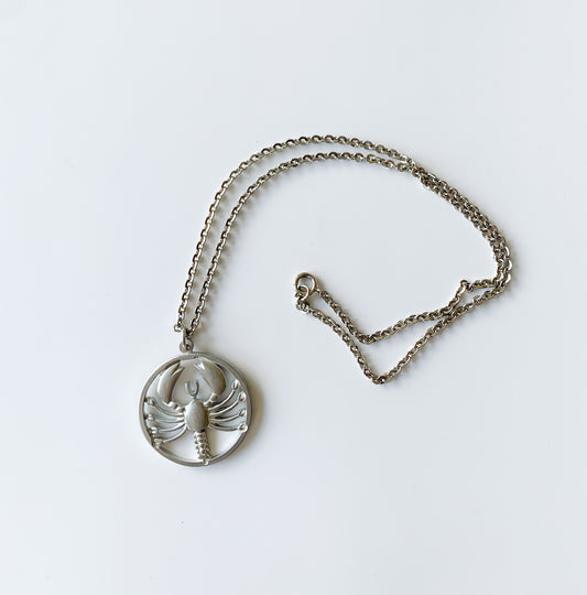 Jørgen Jensen Denmark | Pewter Cancer Pendant Necklace