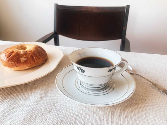 Vintage Arabia designer porcelain silverplated