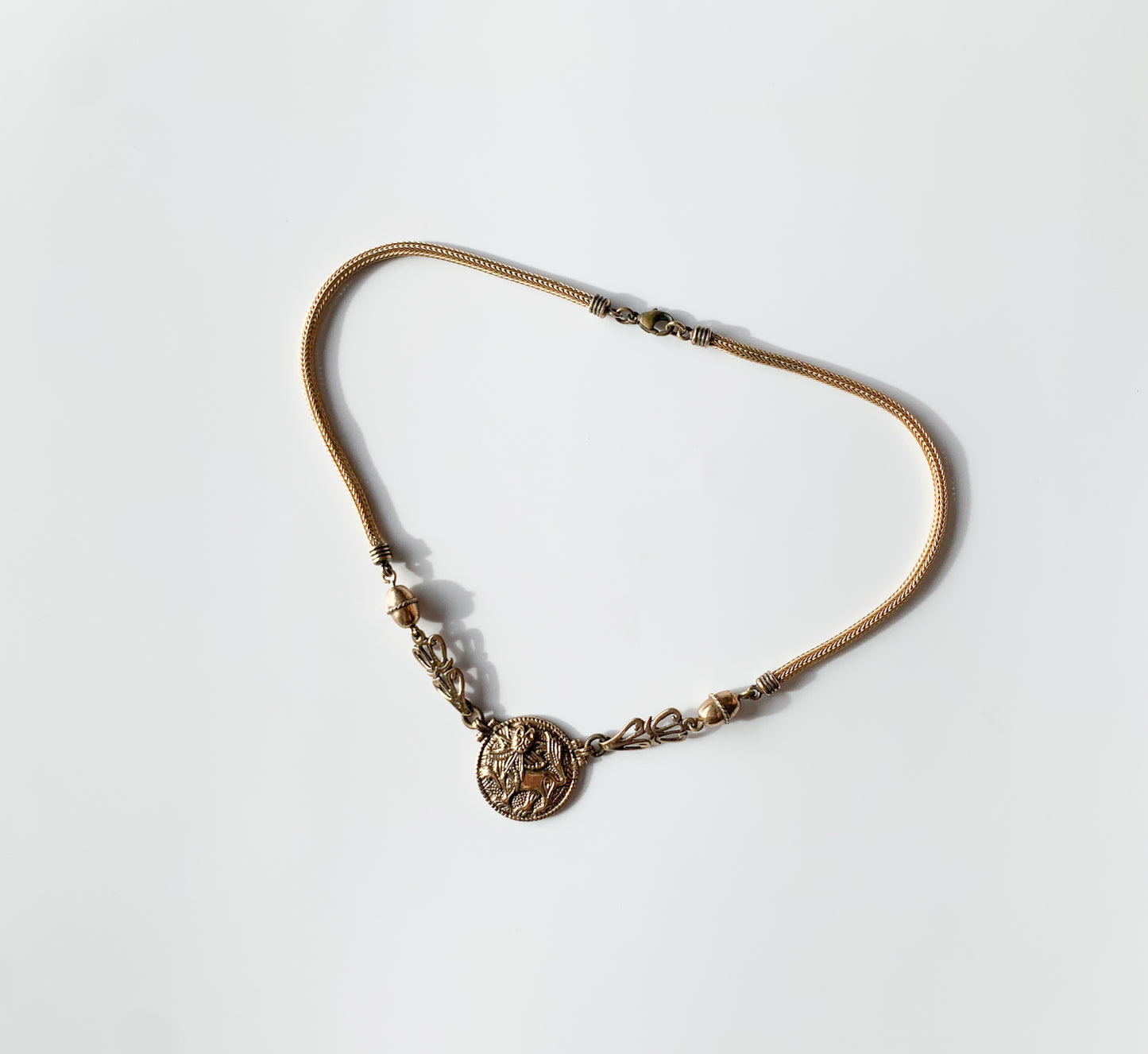 Kalevala Koru Aurinkoleijona Necklace, Bronze 42cm
