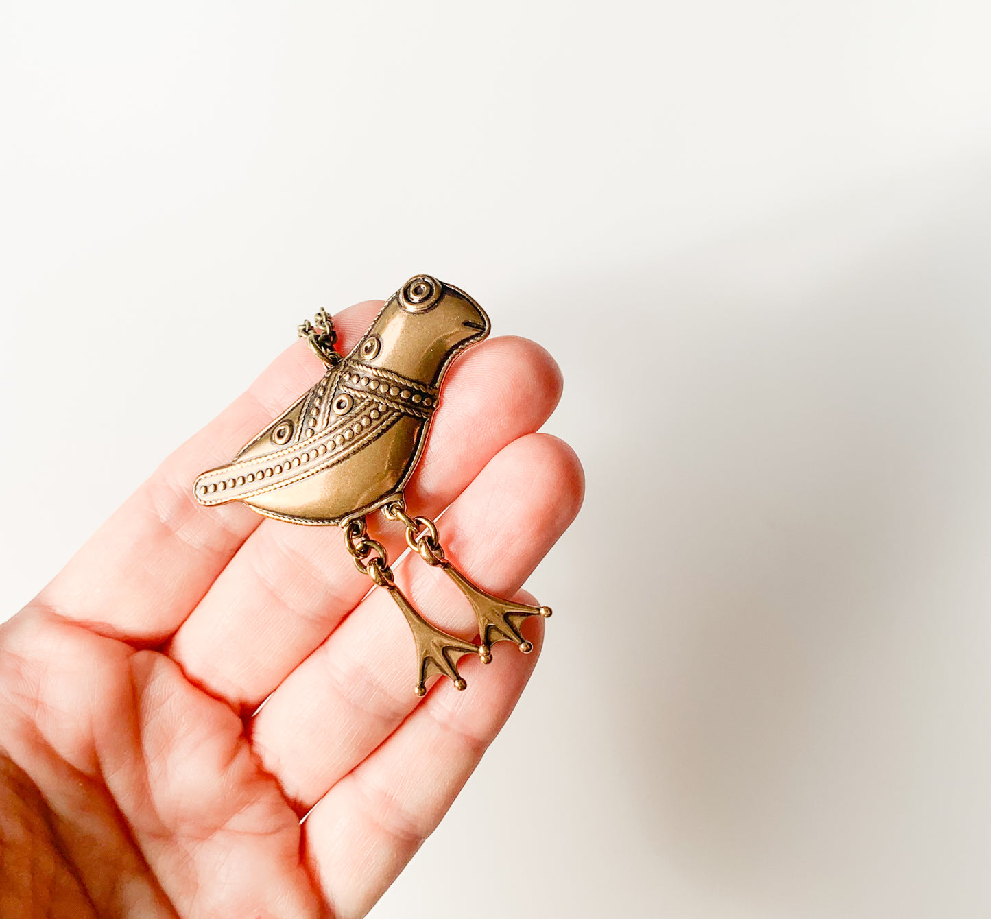 Kalevala Koru, Bronze bird Hattula pendant, large
