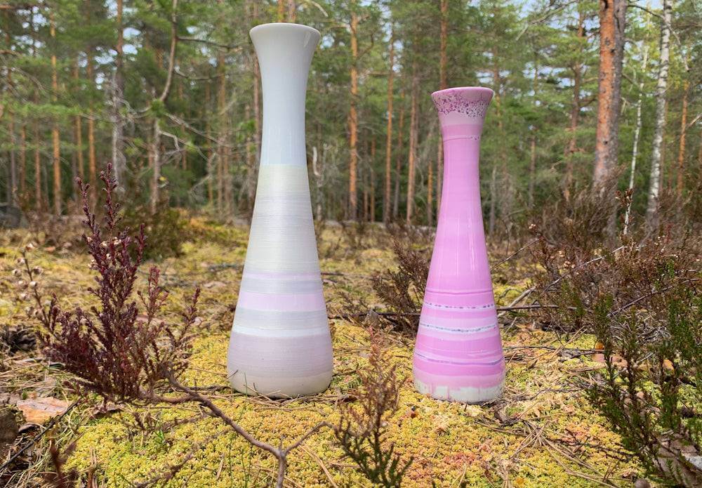 Handmade porcelain vase Lappi by Leena Heinonen, Finland