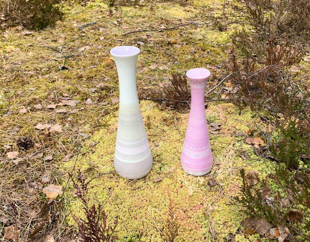 Handmade porcelain vase Lappi by Leena Heinonen, Finland