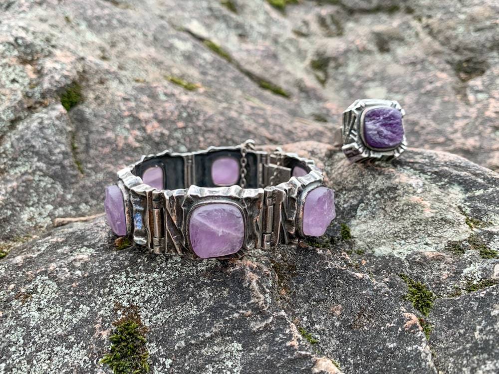 Vintage silver ring and bracelet in Scandinavian design
