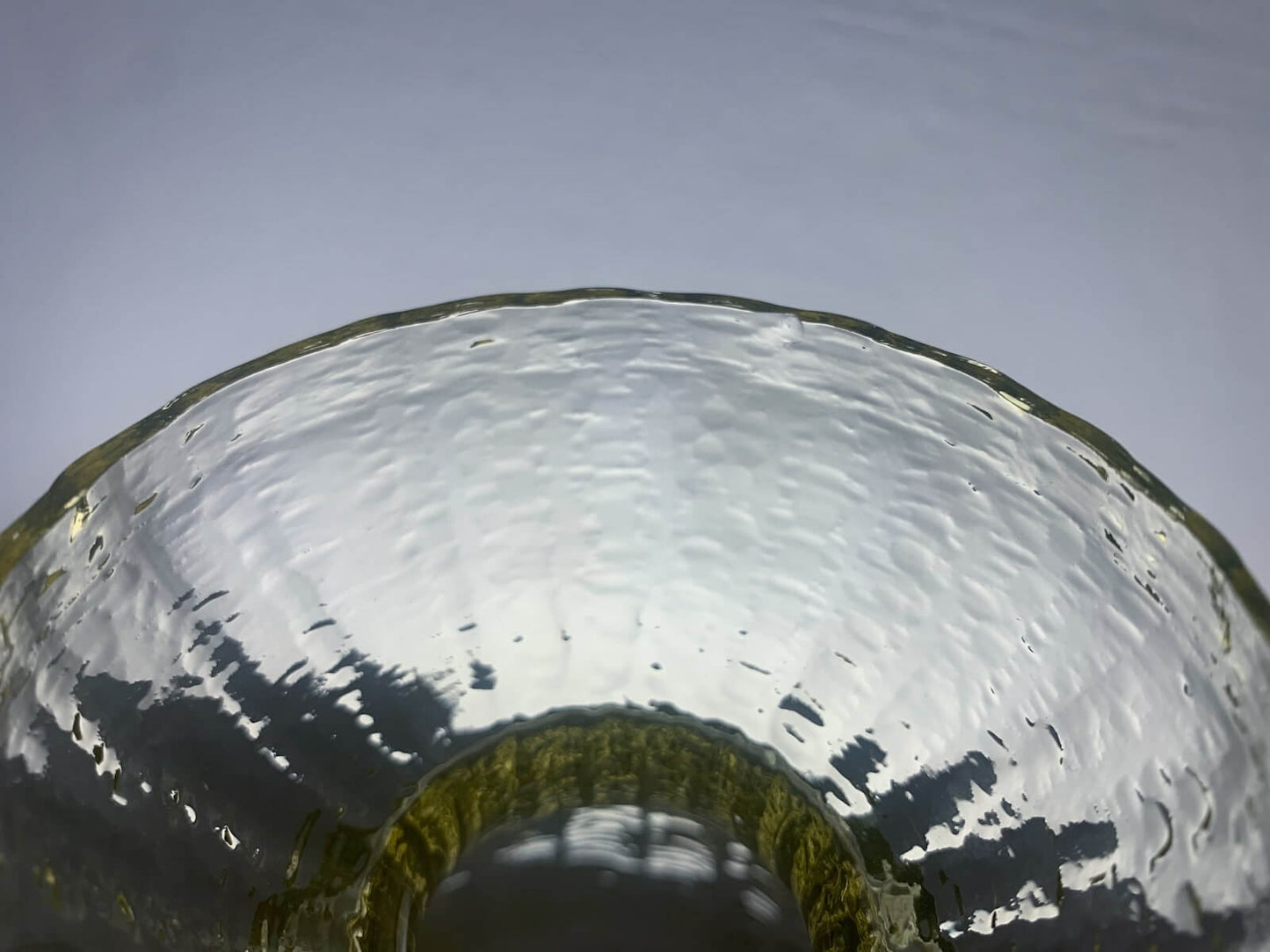 Uranium Vaseline Glass Vase Hyacinth by Tamara Aladin, Riihimaki