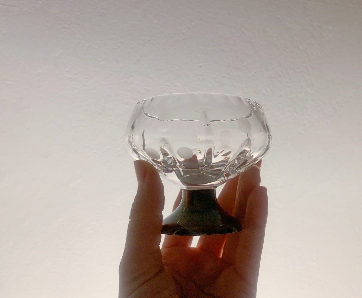 Aimo Okkolin Riihimaen Lasi – Pirkko series Bowl & Creamer, Silver