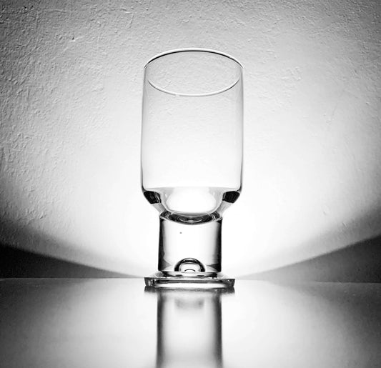 Vintage beer glass Helmi series, designer Heikki Orvola, Nuutajarvi Finland, 1970s