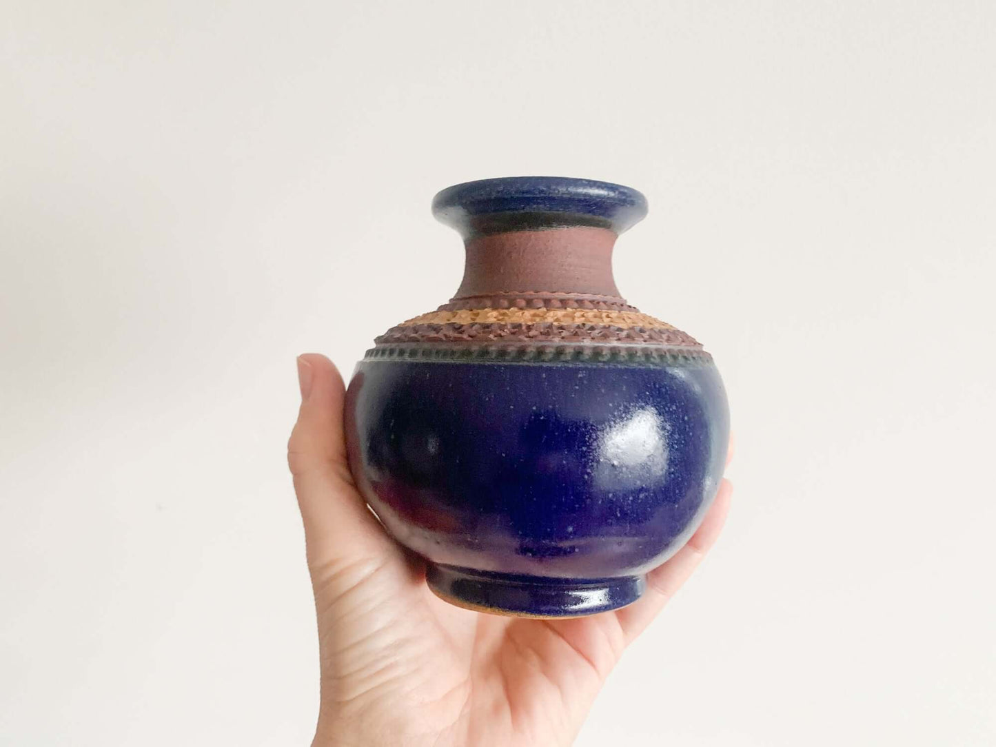 Klase Hoganas ceramic stoneware vase, Sweden 1960s