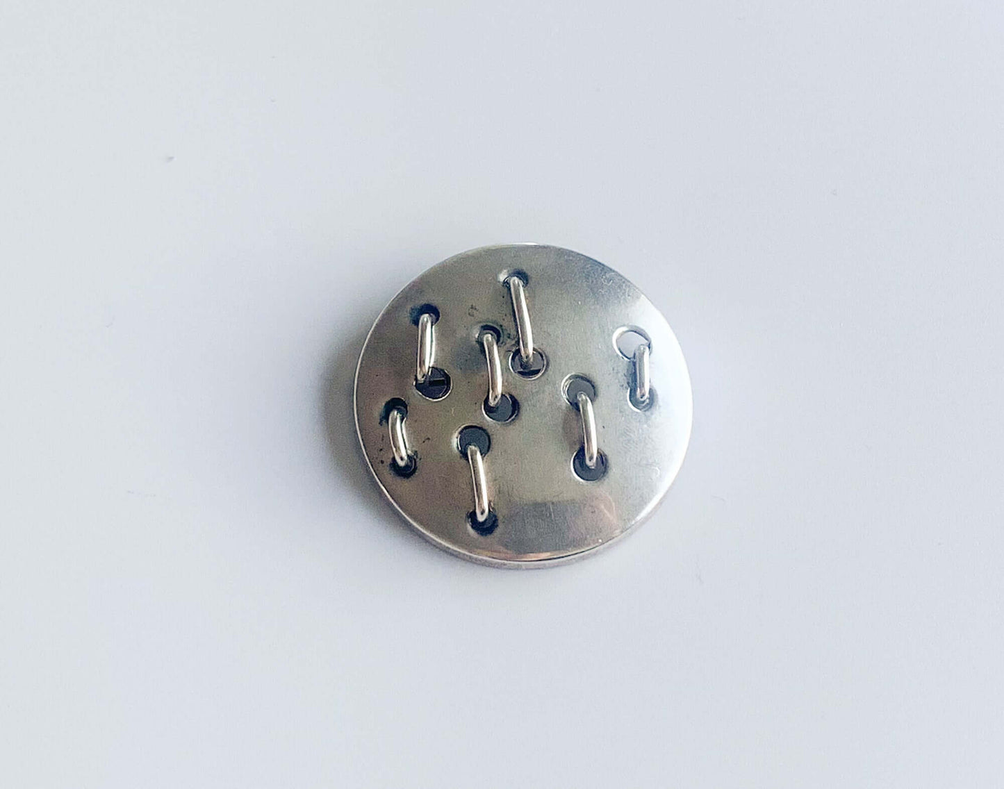 Modernist silver brooch jeweler Erik Granit Finland