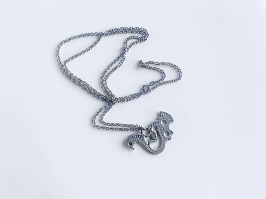 Kalevala Koru, Silver modernist Bird pendant, Finland